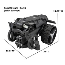 Axglo e5 Elektrotrolley, schwarz