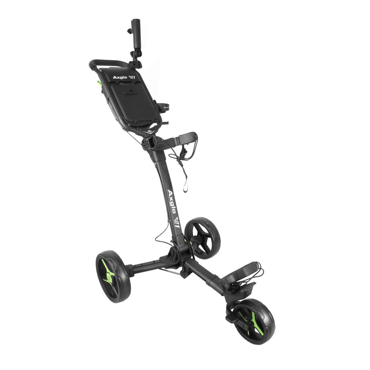 Axglo V1 Manuell Golftrolley, schwarz/grün