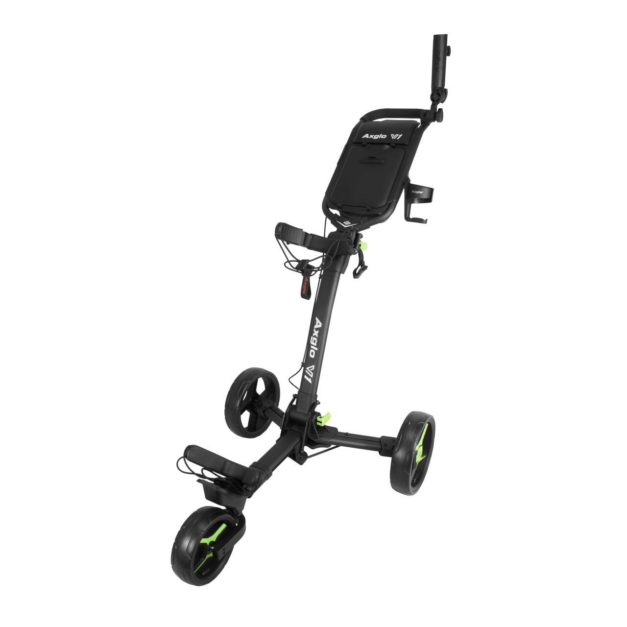 Axglo V1 Manuell Golftrolley, schwarz/grün