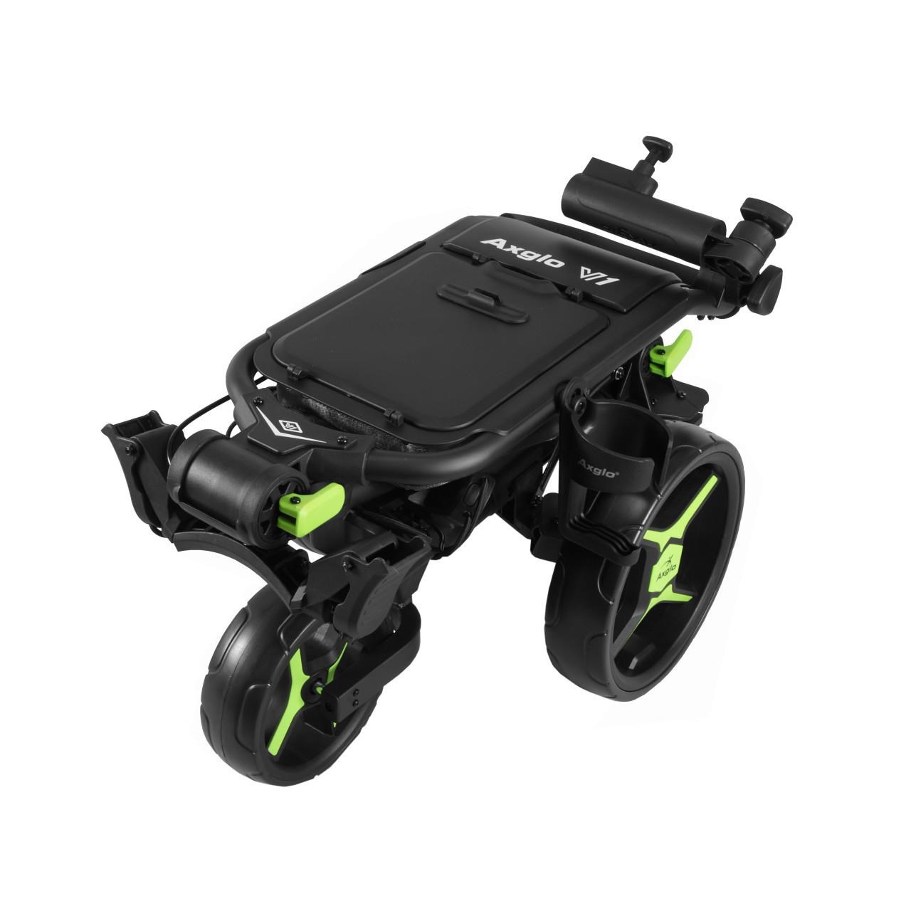 Axglo V1 Manuell Golftrolley, schwarz/grün