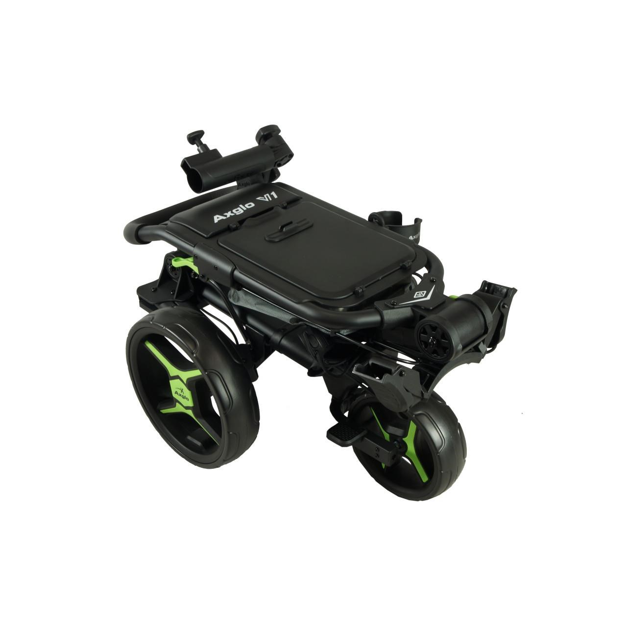 Axglo V1 Manuell Golftrolley, schwarz/grün