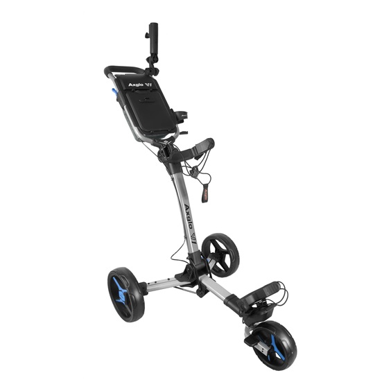 Axglo V1 Manuell Golftrolley, silber/blau