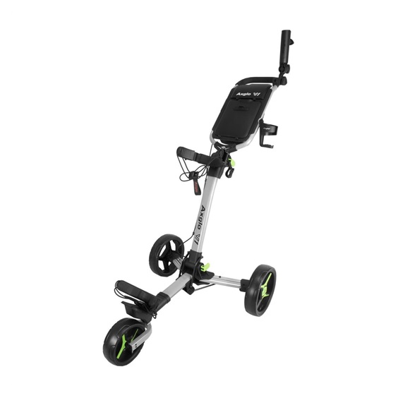 Axglo V1 Manuell Golftrolley, silber/grün