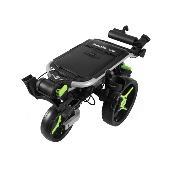 Axglo V1 Manuell Golftrolley, silber/grün