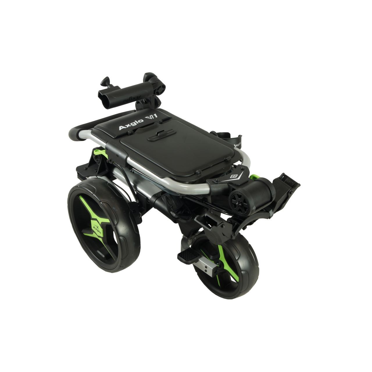 Axglo V1 Manuell Golftrolley, silber/grün