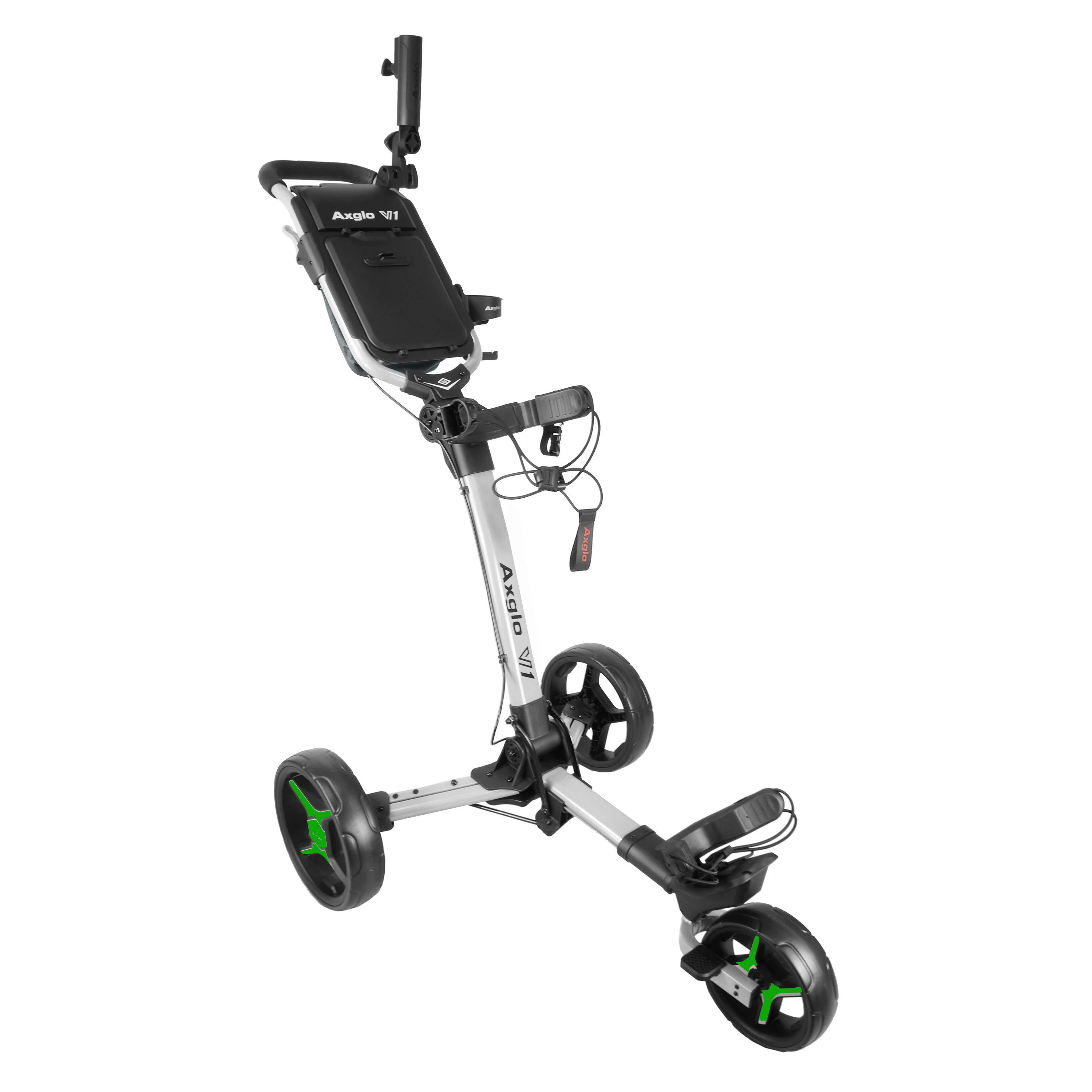 Axglo V1 Manuell Golftrolley, weiss/grün