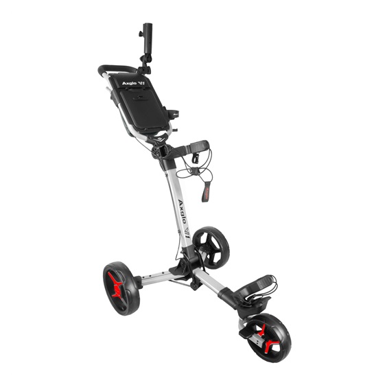 Axglo V1 Manuell Golftrolley, weiss/rot