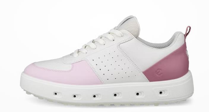 Ecco Golf Street 720 Damen Golfschuhe, white/blush/blossom rose