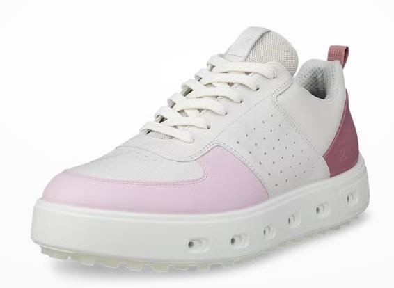 Ecco Golf Street 720 Damen Golfschuhe, white/blush/blossom rose