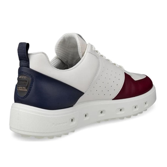 Ecco Street 720 Herren Golfschuhe, dark ruby/white/marine