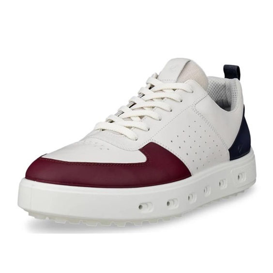 Ecco Street 720 Herren Golfschuhe, dark ruby/white/marine