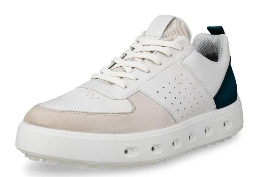 Ecco Street 720 Herren Golfschuhe, gravel/white/baygreen