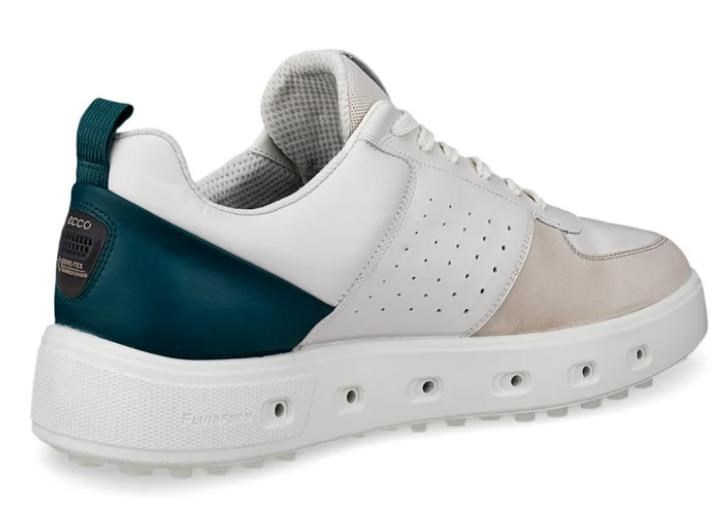Ecco Street 720 Herren Golfschuhe, gravel/white/baygreen
