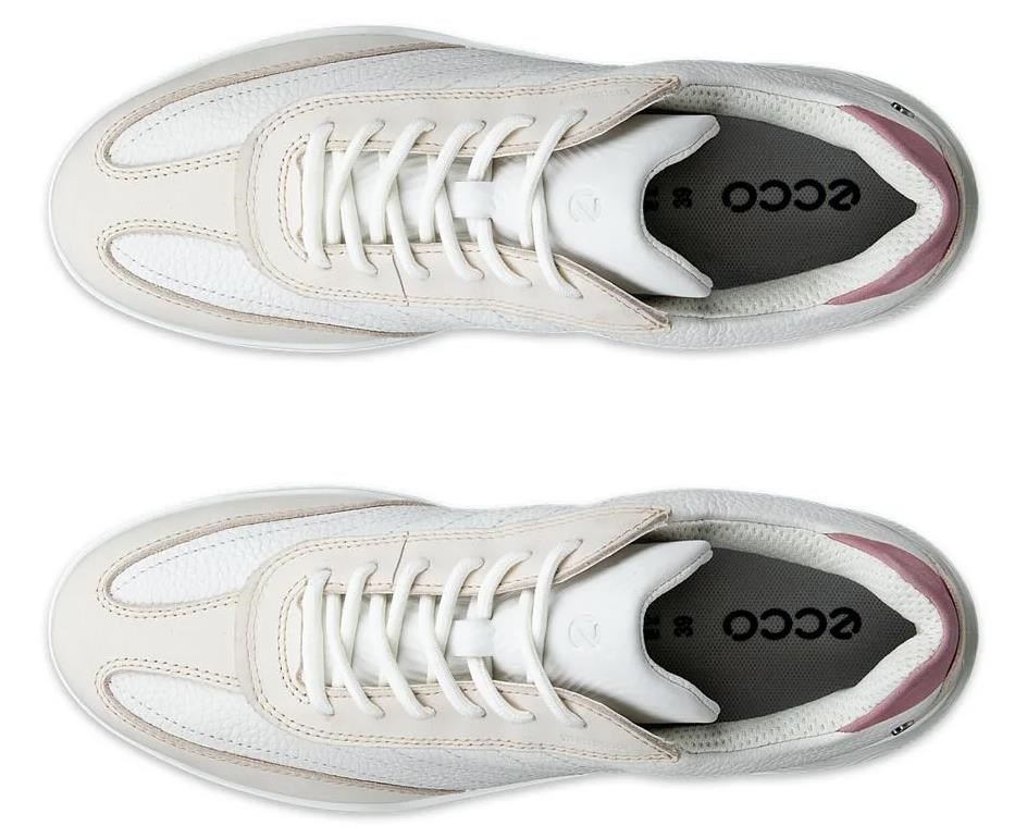 Ecco Street Vibe Damen Golfschuhe, limestone/white/blush