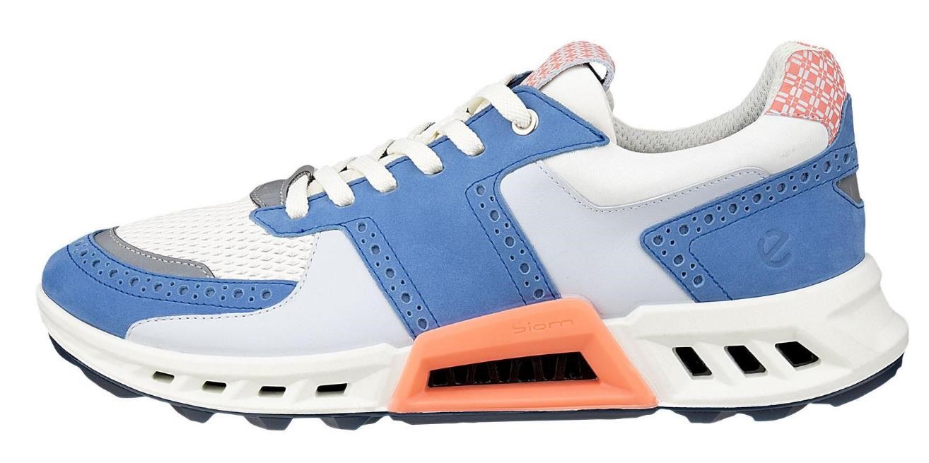 Ecco Biom C4 Herren Golfschuhe, federal blue/white/burnt coral