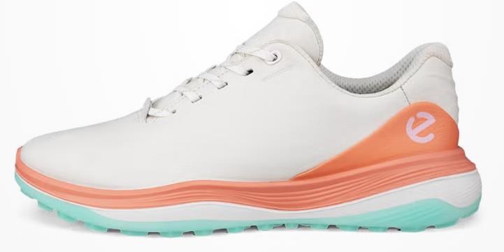 Ecco LT1 Damen Golfschuhe, white/burnt coral