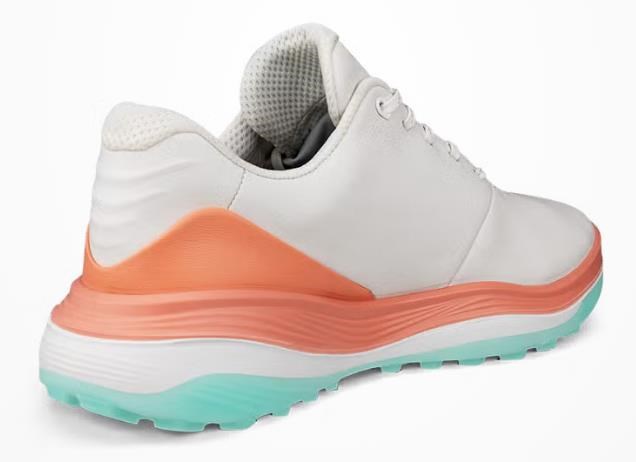 Ecco LT1 Damen Golfschuhe, white/burnt coral