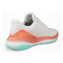Ecco LT1 Damen Golfschuhe, white/burnt coral
