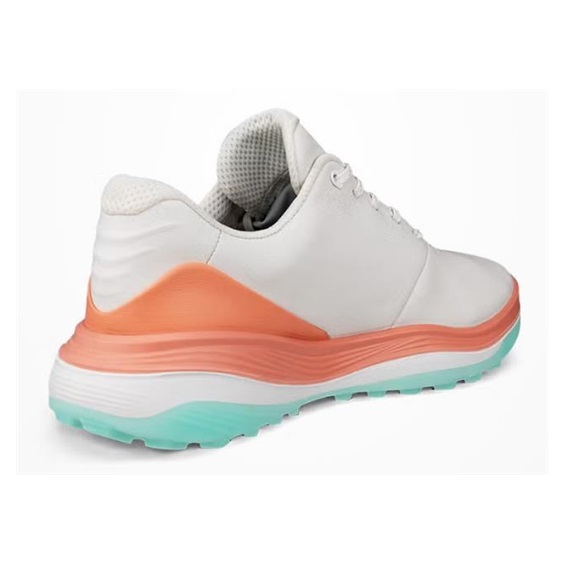 Ecco LT1 Damen Golfschuhe, white/burnt coral