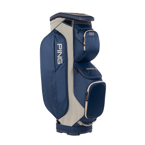 Ping Traverse 244 Cartbag, Dunkelblau / Sand meliert