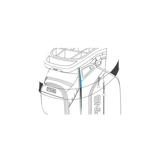 Ping Traverse G Le4 Cartbag, Flieder/Pflaume