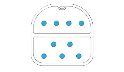 Ping Moonlite carry Standbag, blue isles