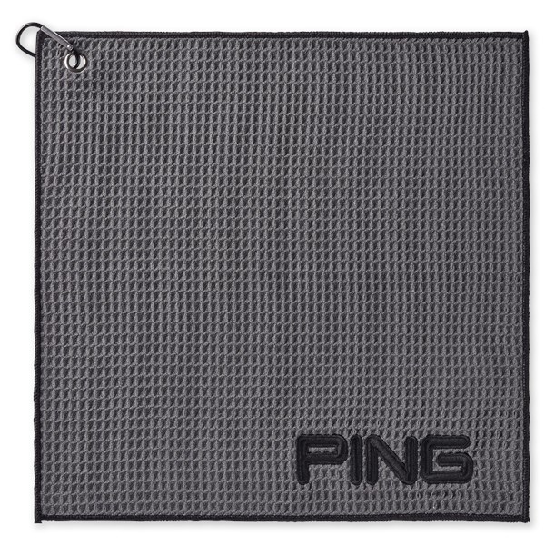 Ping Clip GolfHandtuch, grau