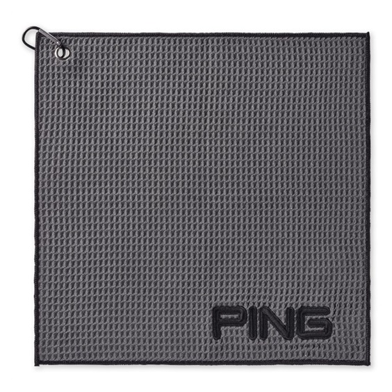 Ping Clip GolfHandtuch, grau