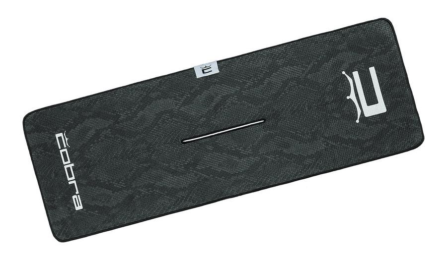 Cobra Snakeskin Golfhandtuch, black snakeskin
