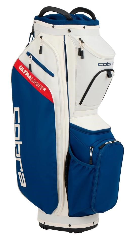 Cobra Ultralight 2 Cartbag, sugared almond/estate blue/pop red