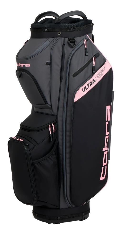 Cobra Ultralight 2 Cartbag, black/rose gold