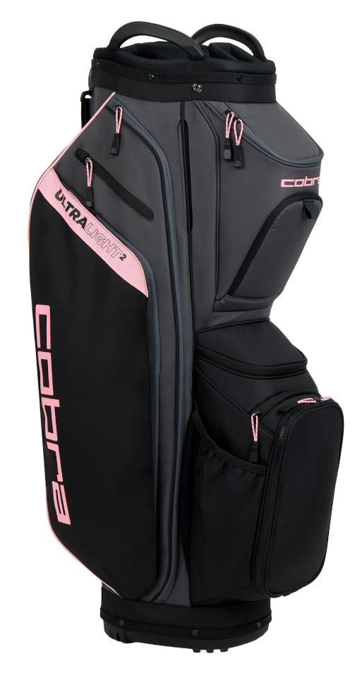 Cobra Ultralight 2 Cartbag, black/rose gold