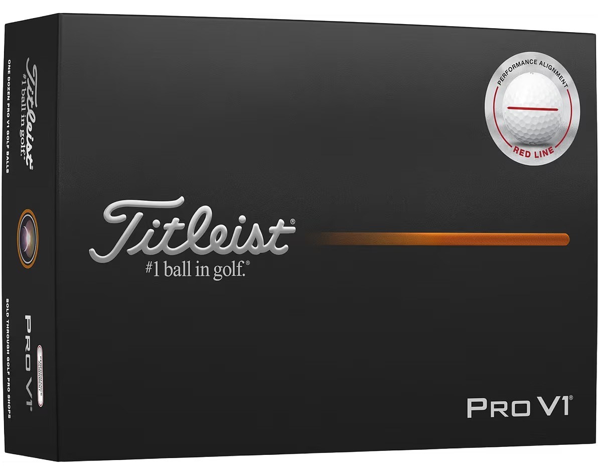 Titleist Pro V1 Performance Alignment Red Golfbälle