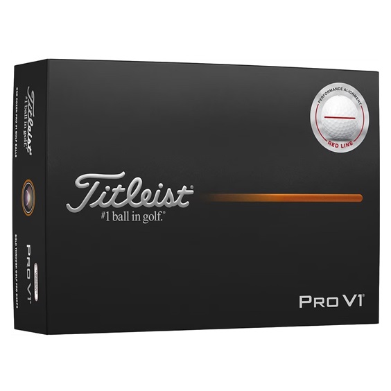 Titleist Pro V1 Performance Alignment Red Golfbälle