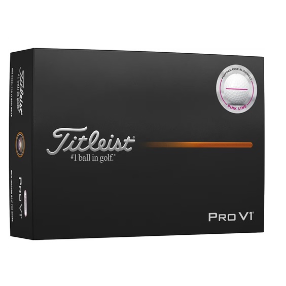Titleist Pro V1 Performance Alignment Pink Golfbälle