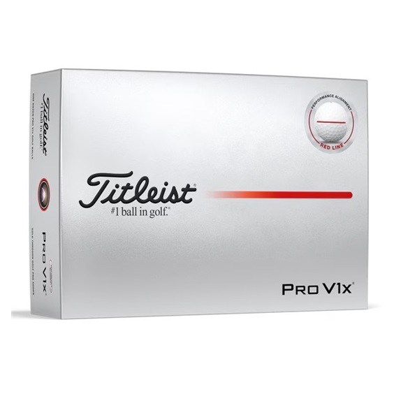 Titleist Pro V1x Performance Alignment Red Golfbälle