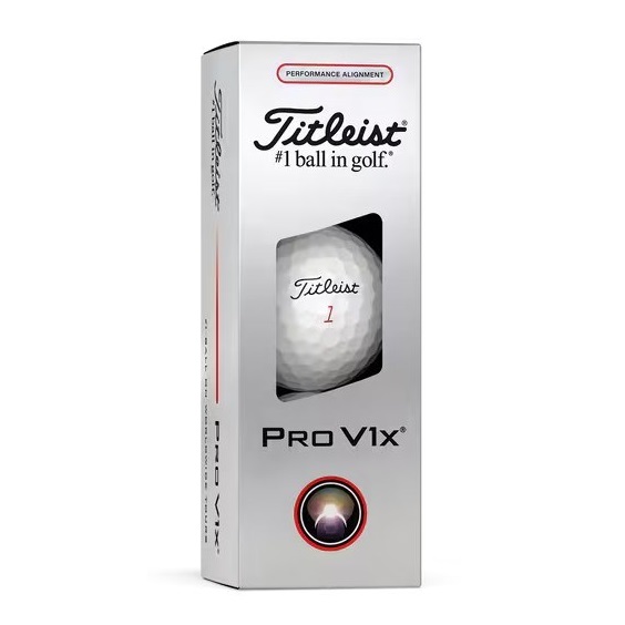 Titleist Pro V1x Performance Alignment Red Golfbälle