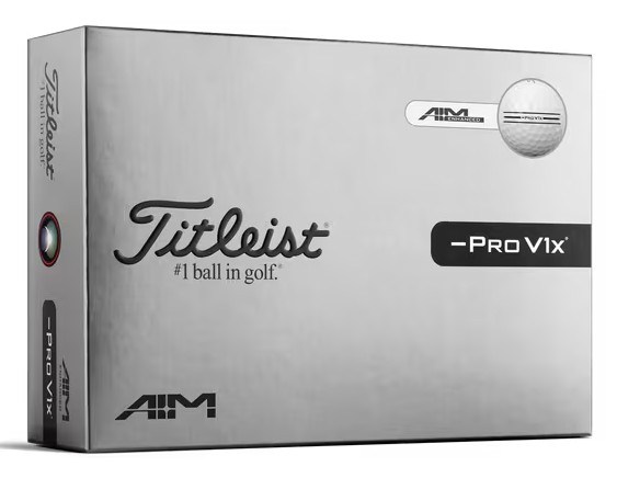 Titleist Pro V1x Left Dash AIM Enhanced Golfbälle