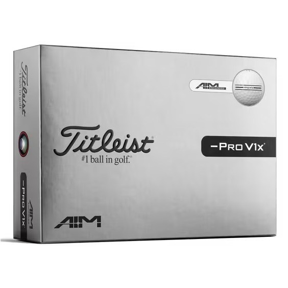 Titleist Pro V1x Left Dash AIM Enhanced Golfbälle