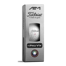 Titleist Pro V1x Left Dash AIM Enhanced Golfbälle