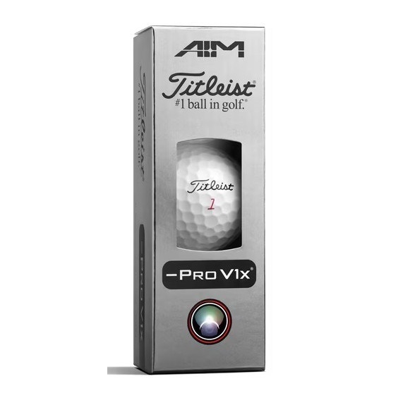 Titleist Pro V1x Left Dash AIM Enhanced Golfbälle