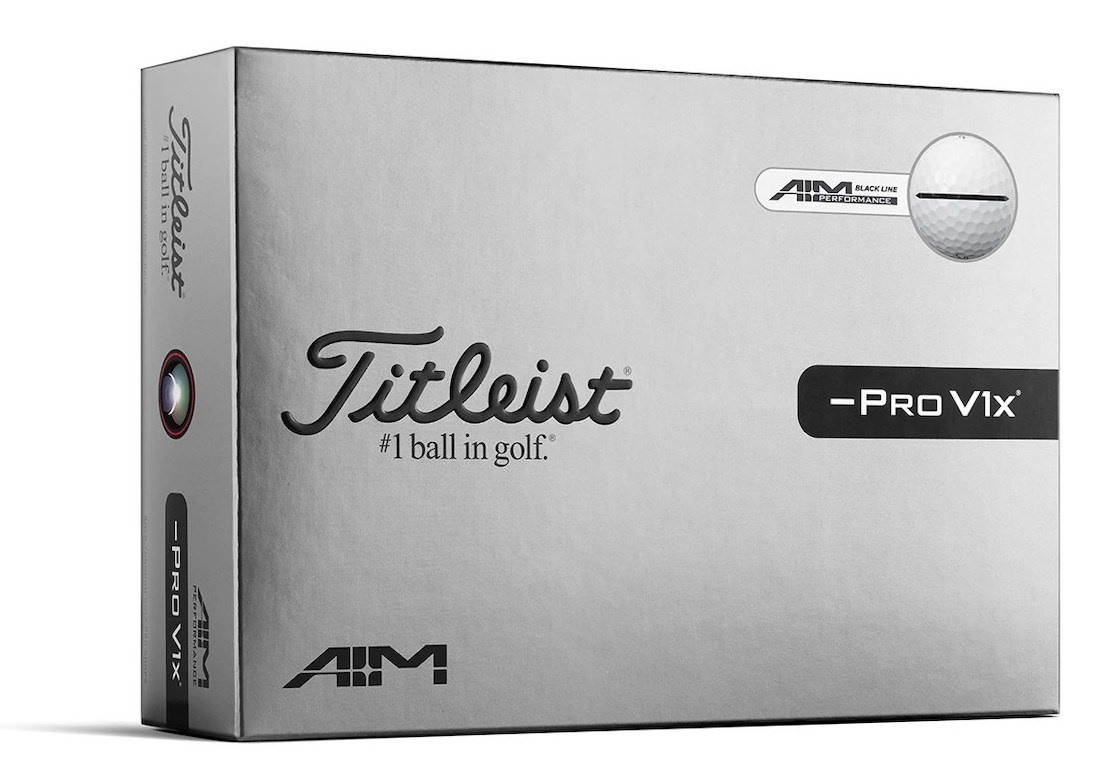 Titleist Pro V1x Left Dash Performance Alignment Black Golfbälle