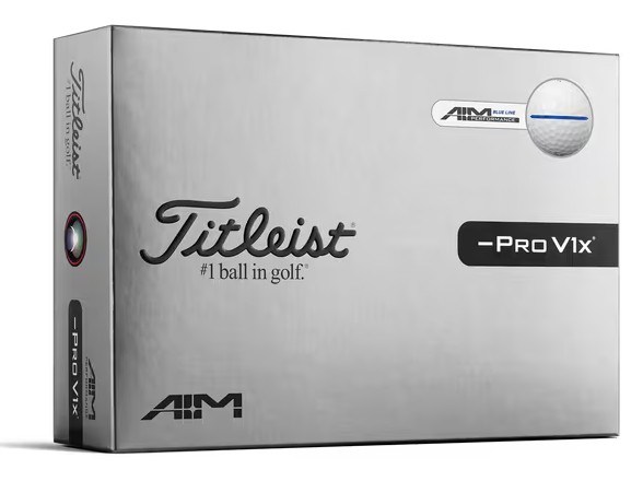 Titleist Pro V1x Left Dash Performance Alignment Blue Golfbälle