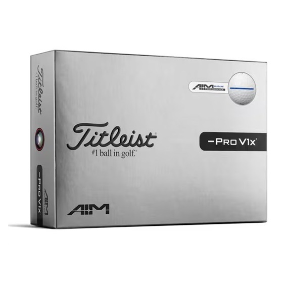 Titleist Pro V1x Left Dash Performance Alignment Blue Golfbälle