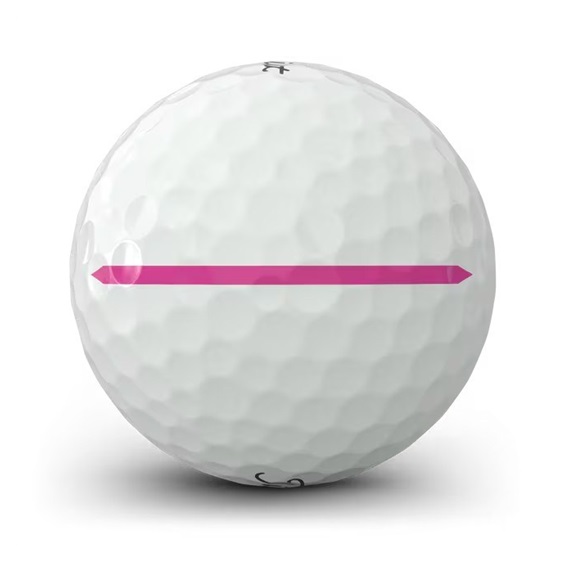 Titleist Pro V1x Left Dash Performance Alignment Pink Golfbälle
