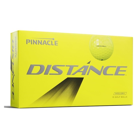 Pinnacle Distance Golfbälle, gelb, 15Stk.