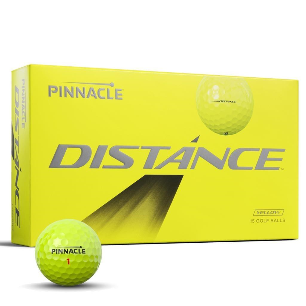 Pinnacle Distance Golfbälle, gelb, 15Stk.