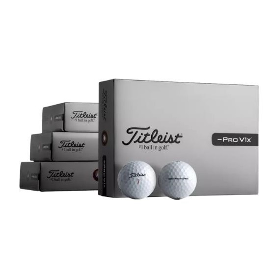 Titleist Pro V1x Left Dash Golfbälle, 3+1 Gratis