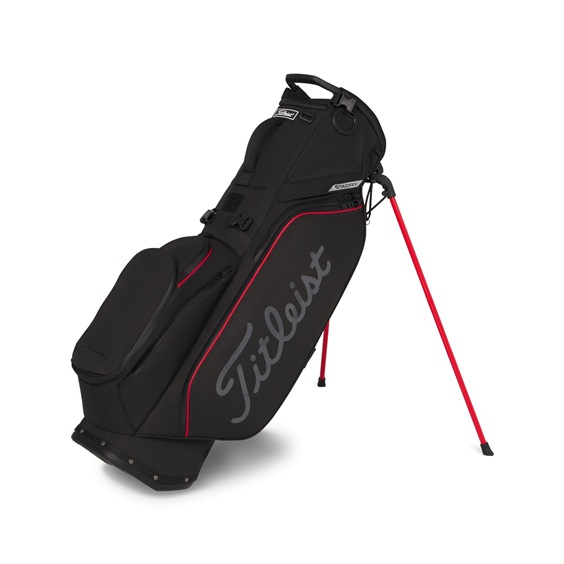 Titleist Players S5 StaDry Standbag, schwarz/rot/graphite