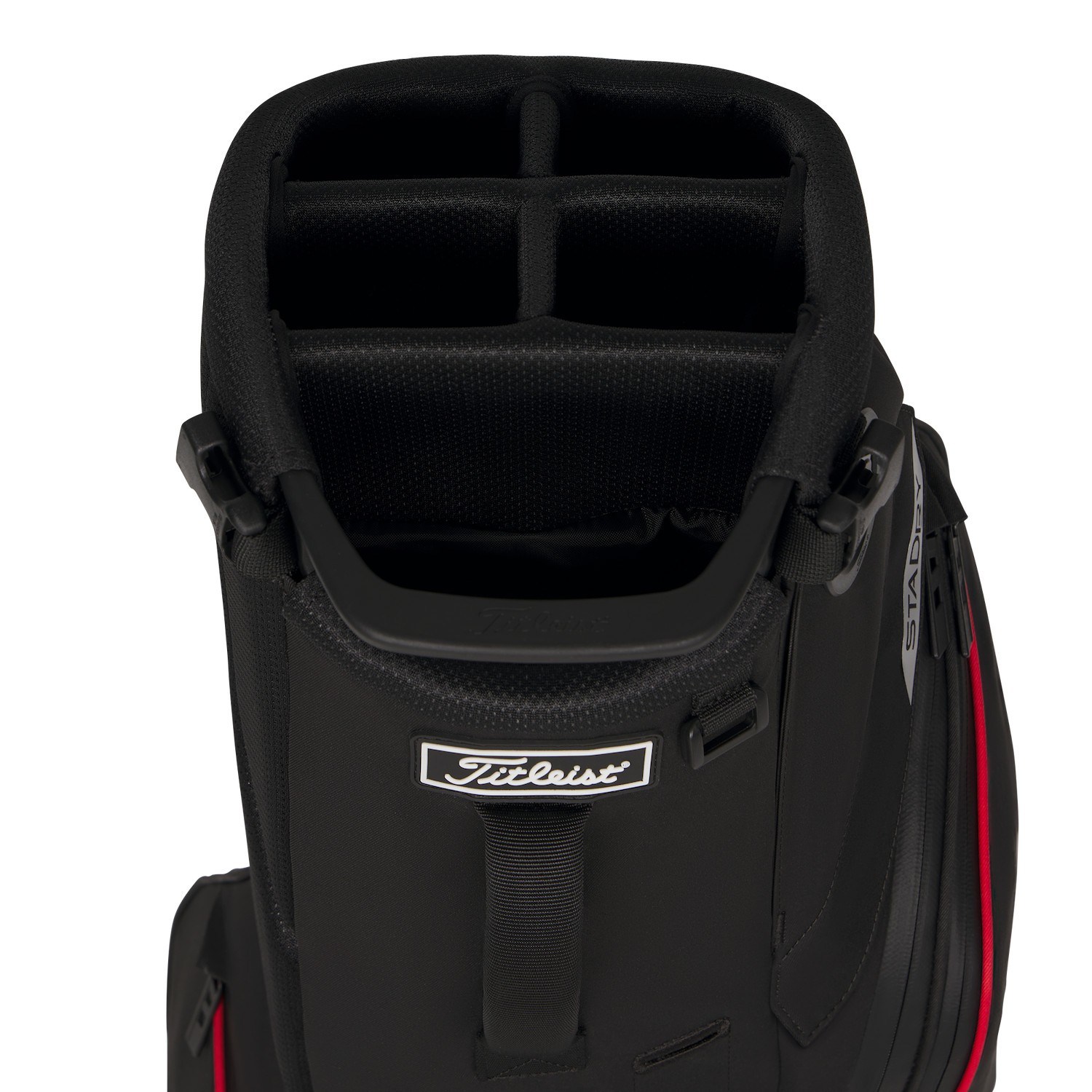 Titleist Players S5 StaDry Standbag, schwarz/rot/graphite